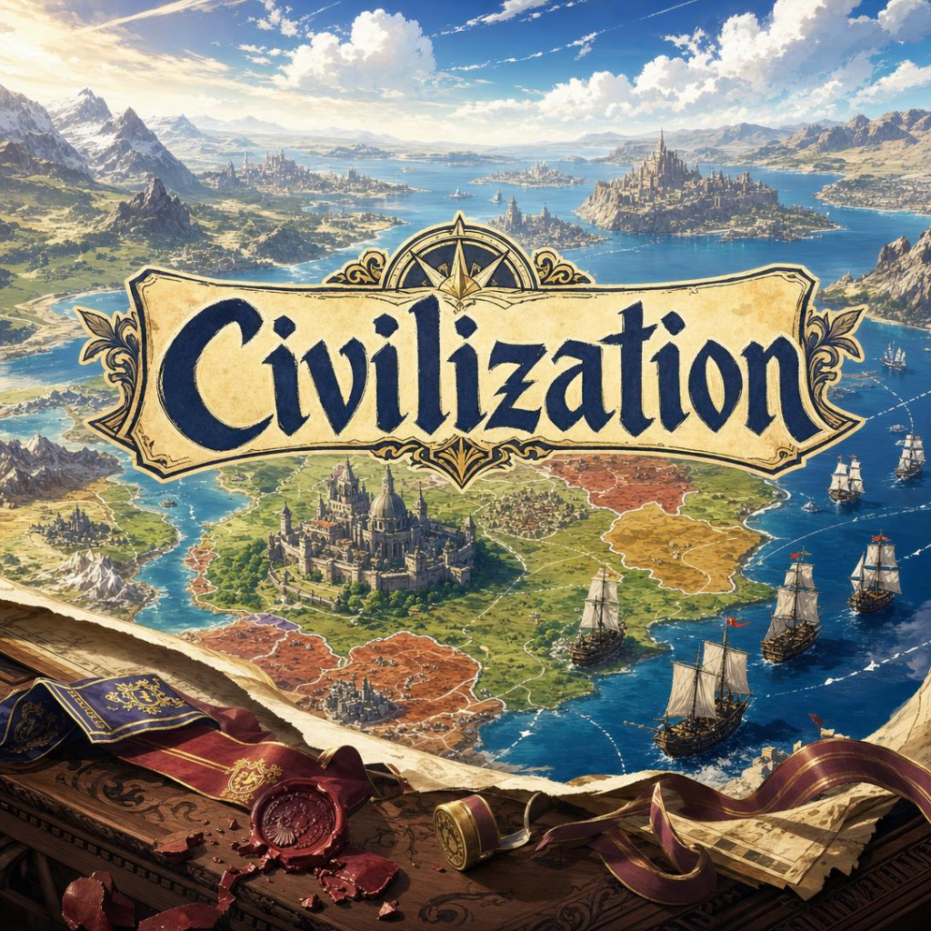 Virtual Societies and Empires Explored Through an AI Civilization Game
